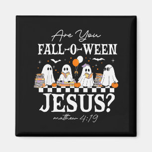 Är Du Fall-o-ween Jesus Matteus 4_19 Halloween C Magnet
