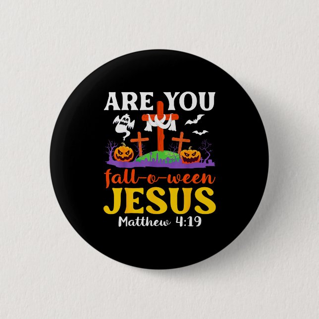 Är Du Fall O Ween Jesus Matteus Kristna Tro  Knapp (Framsida)