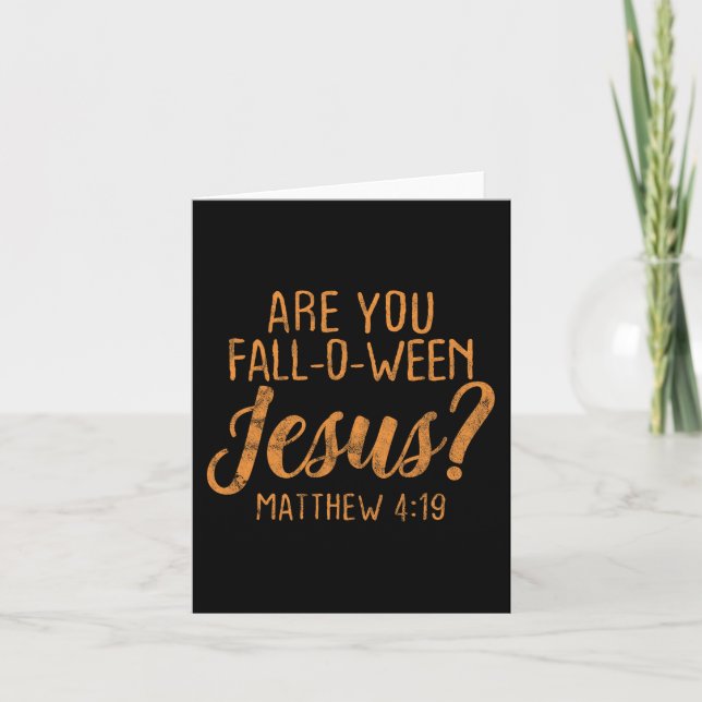 Är du Fall-Oween Jesus Christian Faith Believer? Kort (Framsida)
