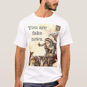 "Är du fejkar den nyheterna" trumfsatiren T Shirt