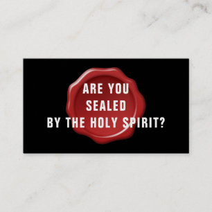 Är du förseglad av Heligan Spirit Christian? Visitkort