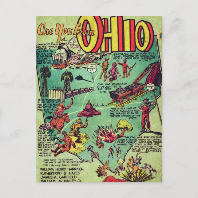 Är du från Ohio Vykort (Framsida)