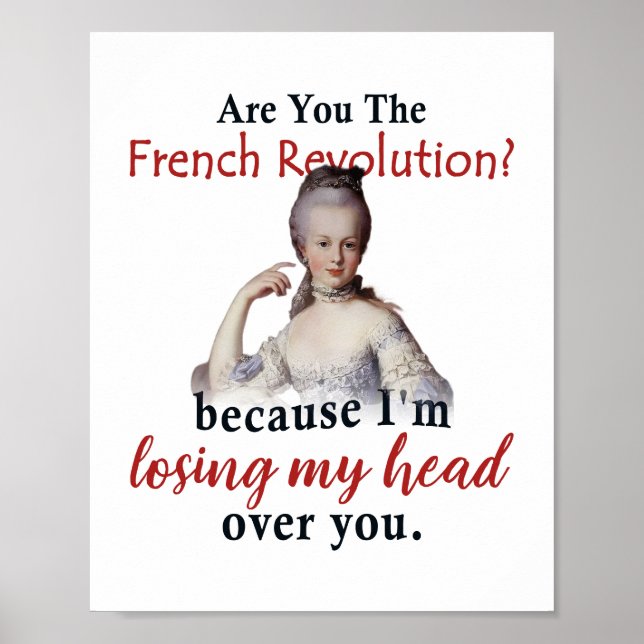Är du Franskens Revolution - Marie Antionette? Poster (Framsidan)