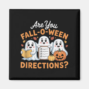 Är Du Höst O Ween Vägbeskrivning Lärare Spöke Hall Magnet