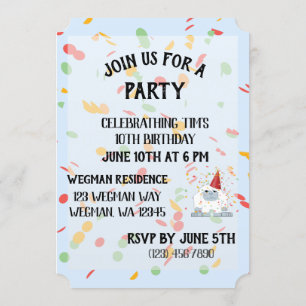 Är du Jeti till Party Cute Birthday Party Yeti? Inbjudningar