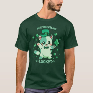 Är du Kattdjur Lucky? T Shirt