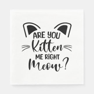 Är du Kitten Höger Meow, Cat Lover Cute? Pappersservett