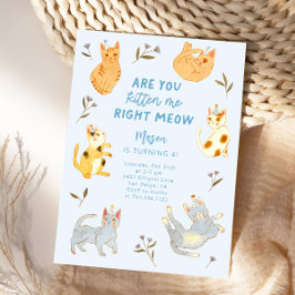 Är du Kitten Kat Boy Birthday? Inbjudningar