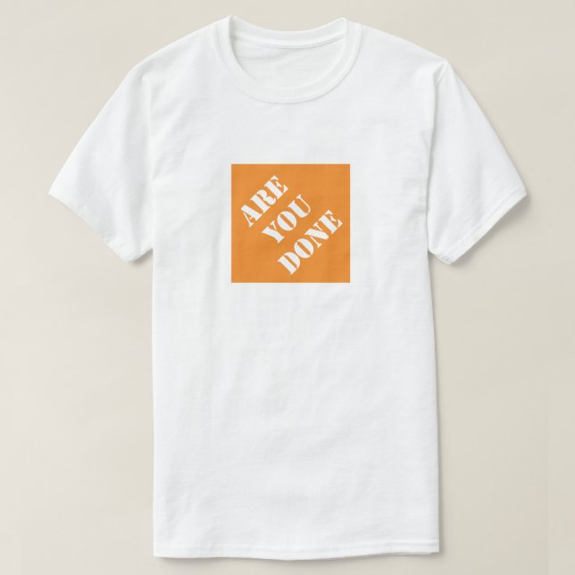 Är du klar med Pappa Humous Fars dag Gift? T Shirt (Design framsida)