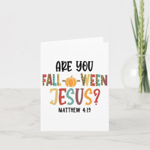 Är du mellan Jesus Funny Pumpkin Christian? Kort