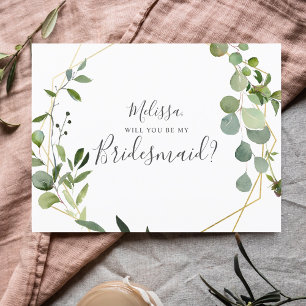 Är du min Elegant Greenery? Inbjudan Vykort