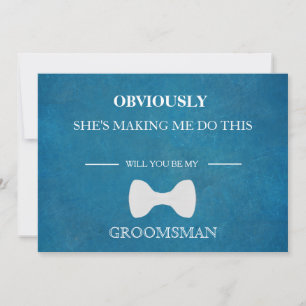 Är du min Groomsman? Inbjudningar