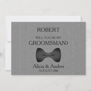 Är du min Groomsman? Inbjudningar