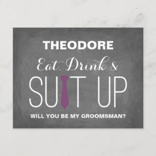 Är du min Groomsman? Marskalkar Inbjudningar