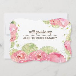 Är du min Jr. Bridesmaid? Romantic Ro Inbjudningar