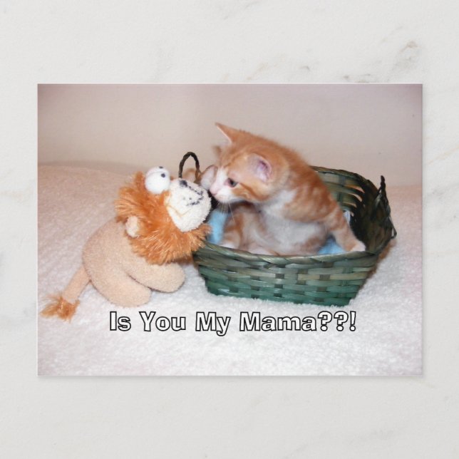 Är du min mamma?!! vykort (Framsida)
