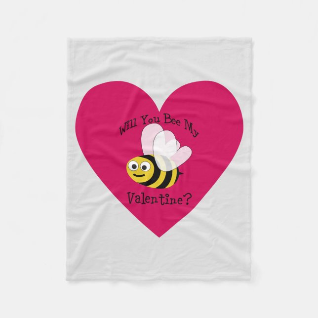 Är du min? Red Heart Fleecefilt (Framsidan)