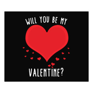 Är du min valentin? fototryck