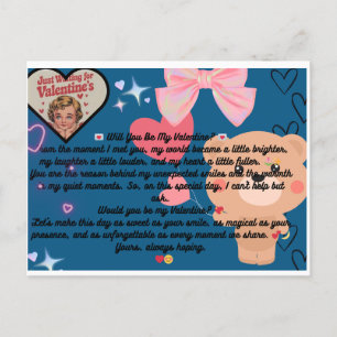 Är du min valentin? vykort