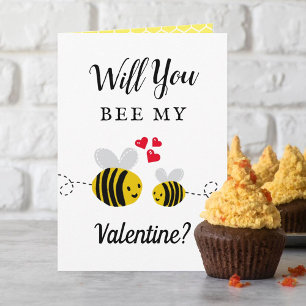 Är du min Valentine? Cute Valentindagen Kort