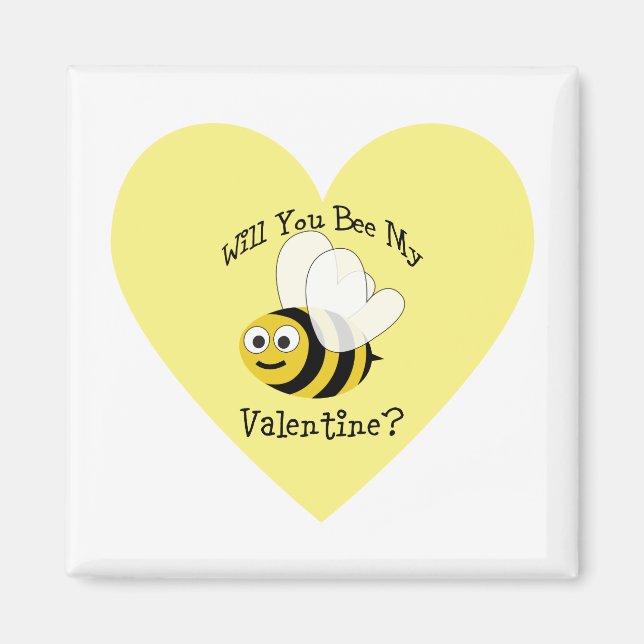 Är du min Valentine? Magnet (Framsidan)