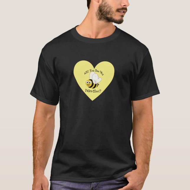Är du min Valentine? Tee Shirt (Framsida)