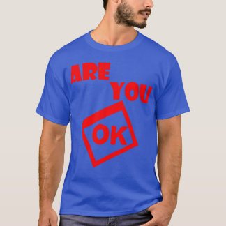 är du okej 70-tals present t shirt