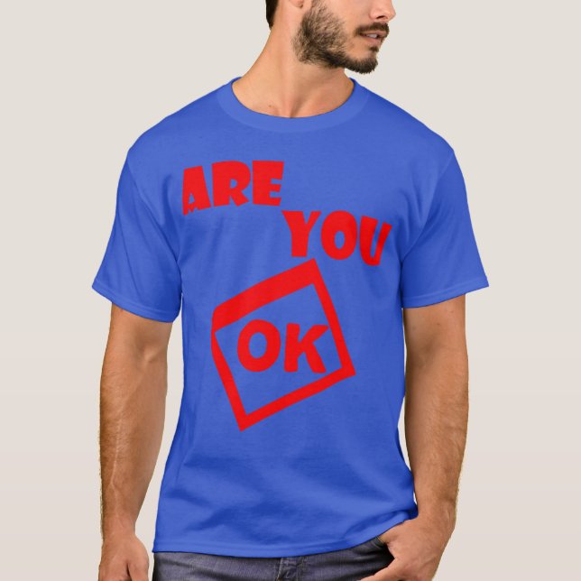 är du okej 70-tals present t shirt (Framsida)