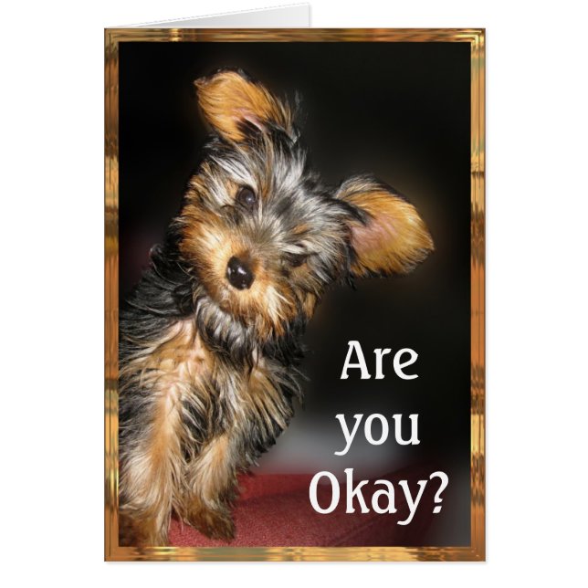 Är du okej? Anpassade Hälsningskort (Framsidan)