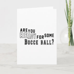 Är du redo för lite Bocce boll? Kort