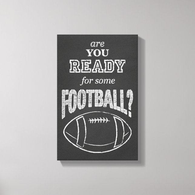 Är du redo för lite fotboll? canvastryck (Framsida)