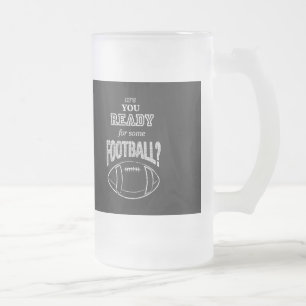 Är du redo för lite fotboll? frostat ölglas