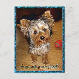 Är du redo för lite fotboll? vykort