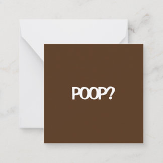 Är du redo för..? POOP? Anteckningskort