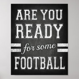 ÄR DU REDO FÖR VISS UTSKRIVNING AV FOOTBALL-TECKEN POSTER