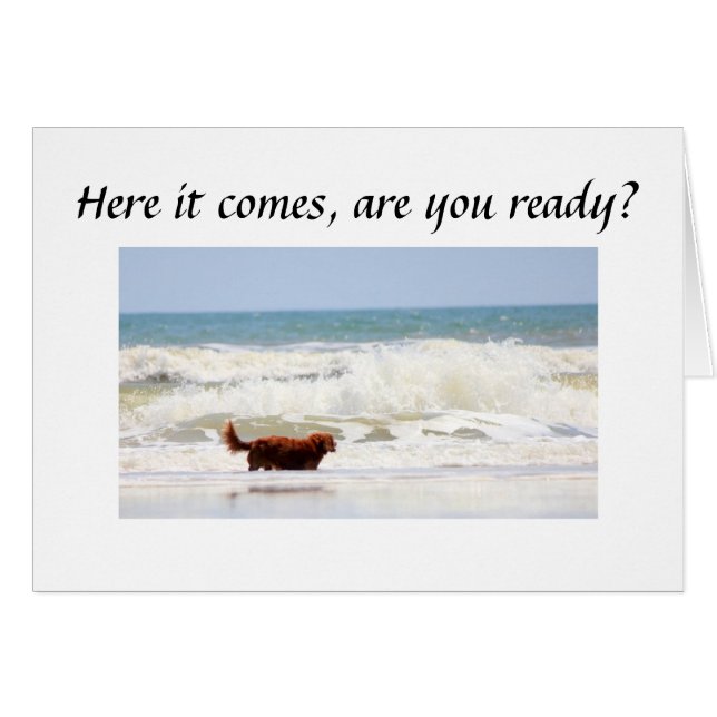 ÄR "DU" REDO TILL TURN ****50*** HÄLSNINGSKORT (Framsidan Horizontal)