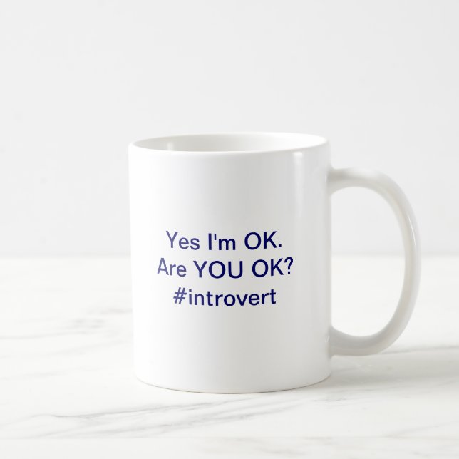 Är du reko? #Introvertmugg Kaffemugg (Höger)