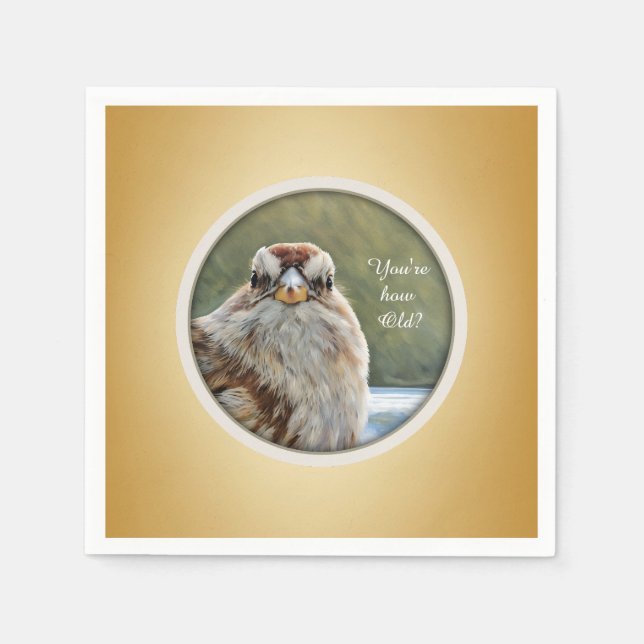 Är du så gammal? - PAPPERSSERVETT (Framsidan)