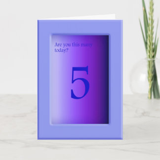 Är du så här många idag? kort