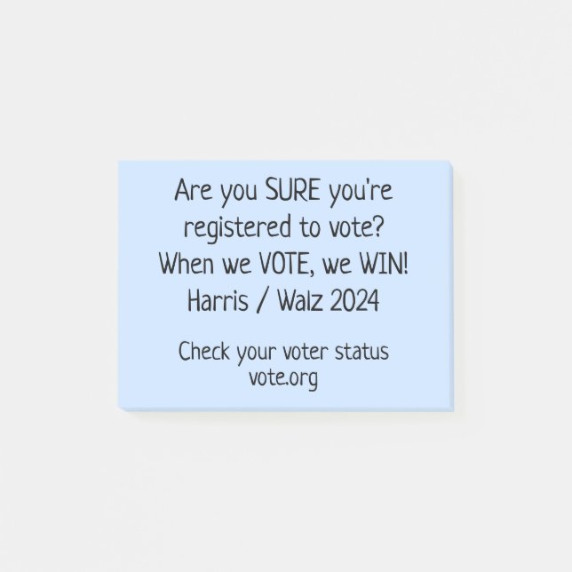 Är du säker på att du är registrerad? Anmärkningar Post-it Block (Framsida)