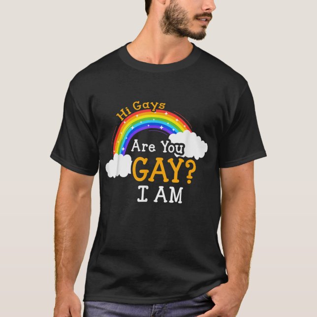 Är du säker på att jag är HBT?  T Shirt (Framsida)