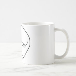 är du som lurar mig ansikte kaffemugg
