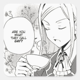 Är du vad de kallar Gay? | WataOshi | Fyrkantigt Klistermärke