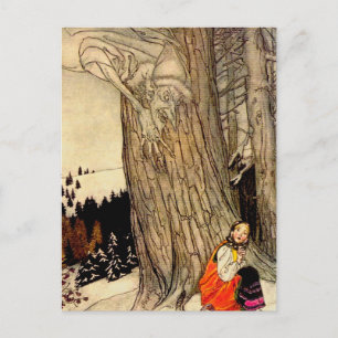 “Är du varm?” Sagokonst av Arthur Rackham Vykort