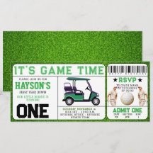 År efter Golf Biljett 1:a födelsedag