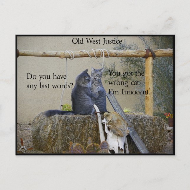 Är en av öronbojorna på väg att hängas? vykort (Framsida)