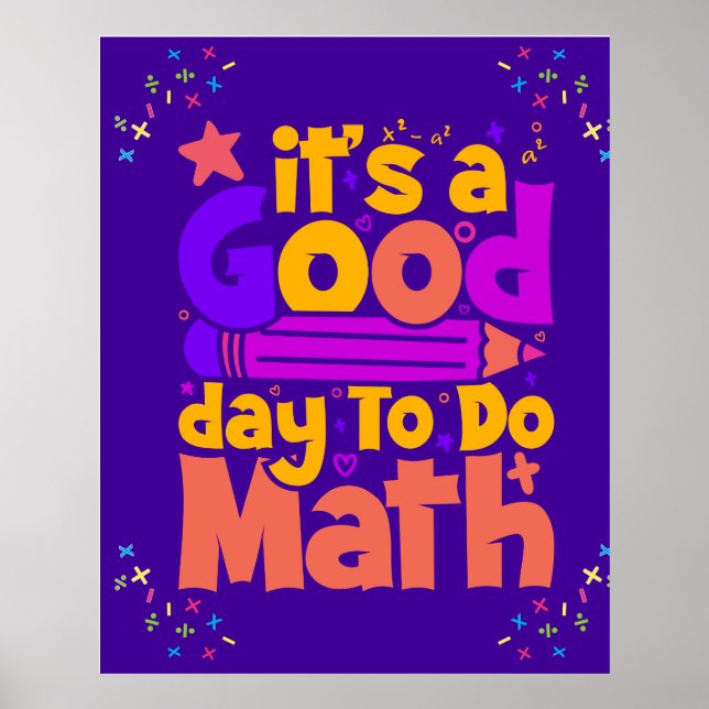 Är en Bra dag att göra matematik Poster (Framsidan)