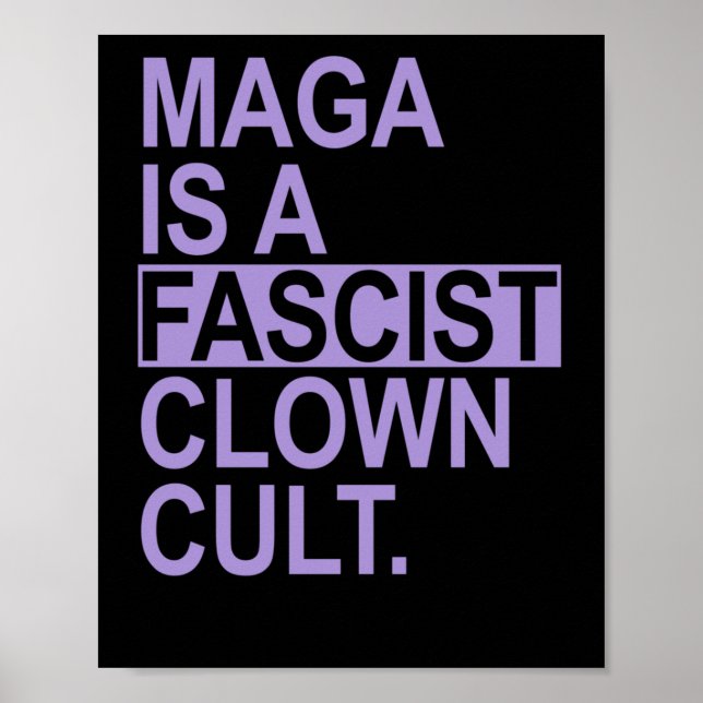 Är en fascistisk sluten vuxen - Lavender Poster (Framsidan)