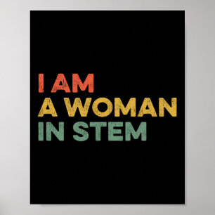 Är en kvinna i Stem Steminist Science Feminist Mat Poster