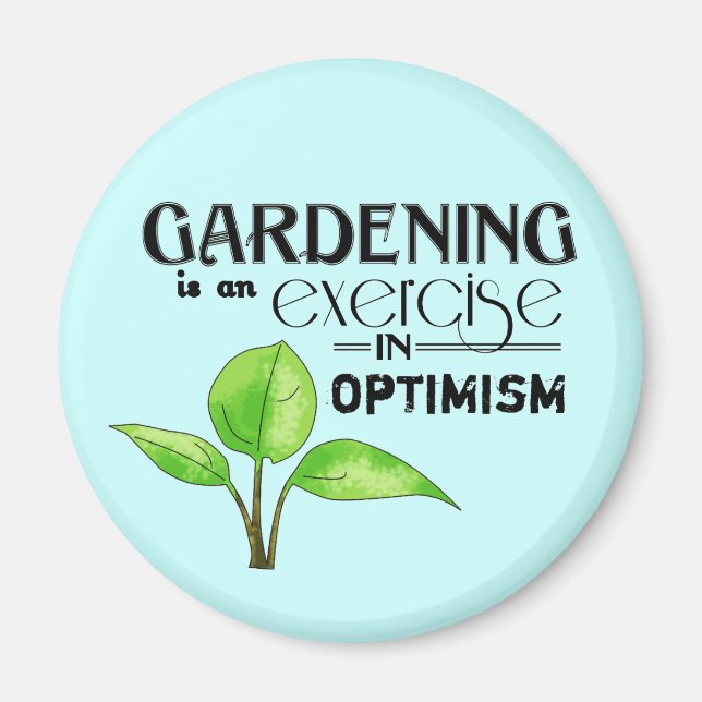  är en övning i Optimism Magnet (Framsidan)